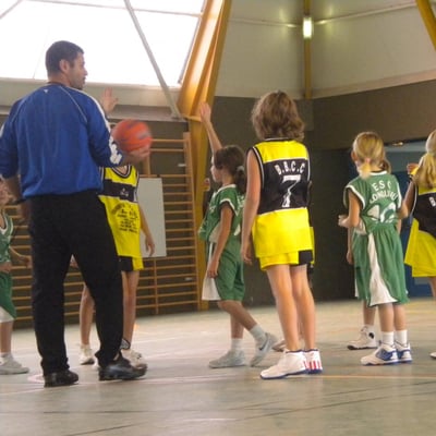 Match entre les Poussines du B.B.C.C. et celles du club de Longueau.