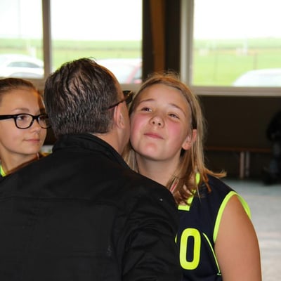 Remise des médailles aux joueuses du BBVB.